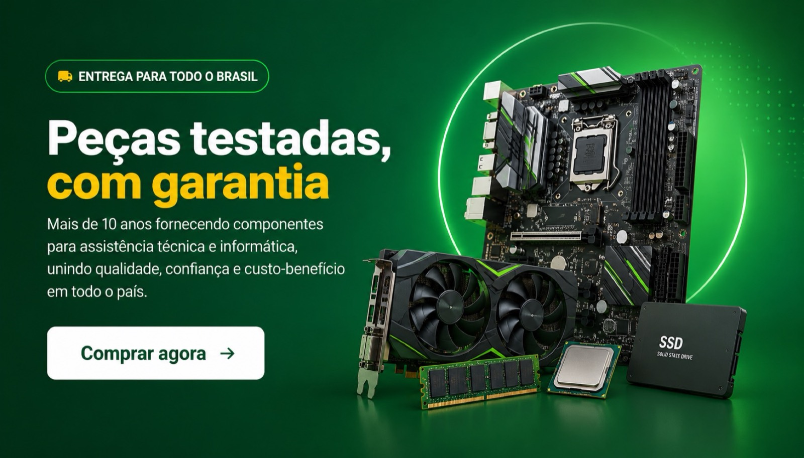 Peças testadas, com garantia — comprar agora